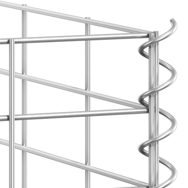 Arriates de gaviones 3 unidades hierro 30x30x100 cm M 5