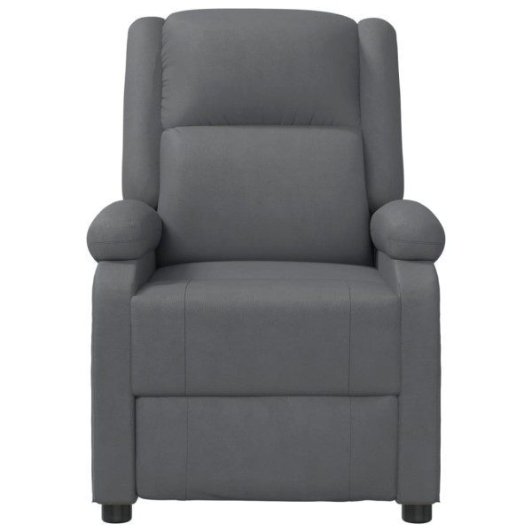 Sillón de masaje de cuero sintético gris antracita M 3