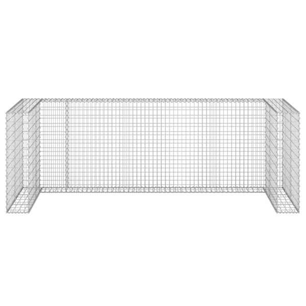 Muro gaviones para contenedor basura galvanizado 325x100x110 cm M 3