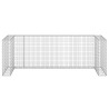 Muro gaviones para contenedor basura galvanizado 325x100x110 cm 3