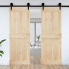 Puerta NARVIK madera maciza pino 80x210 cm 3