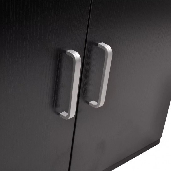 Móveis casa de banho 3 pcs e conjunto de bacia preto M 4