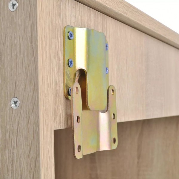 Móveis casa de banho 7 pcs e conjunto de lavatório bege M 5