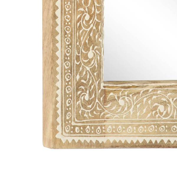 Espejo pintado a mano de madera maciza de mango 40x55 cm M 5