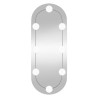 Espelho de parede oval com luzes LED 20x50 cm vidro 5