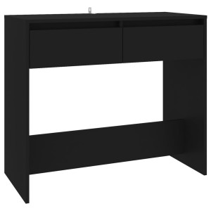 Mesa consola de madera contrachapada negro 89x41x76.5 cm H