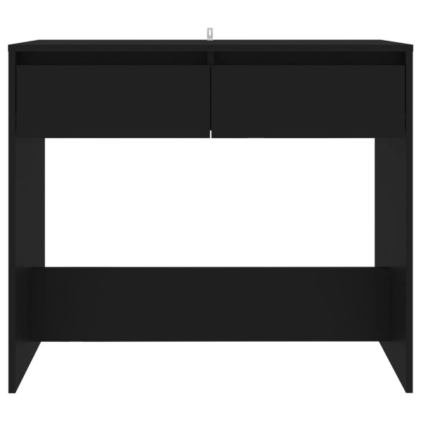 Mesa consola de madera contrachapada negro 89x41x76.5 cm M 5