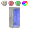 Aparador com luzes LED 41x37x100 cm cinzento cimento 2