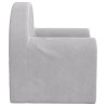 Sofá cama infantil felpa suave gris claro 5