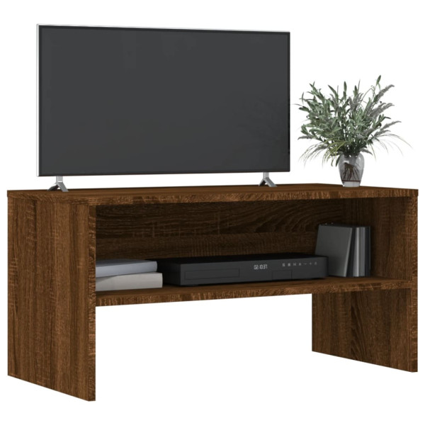 Mueble de TV madera de ingeniería marrón roble 80x40x40 cm M 3