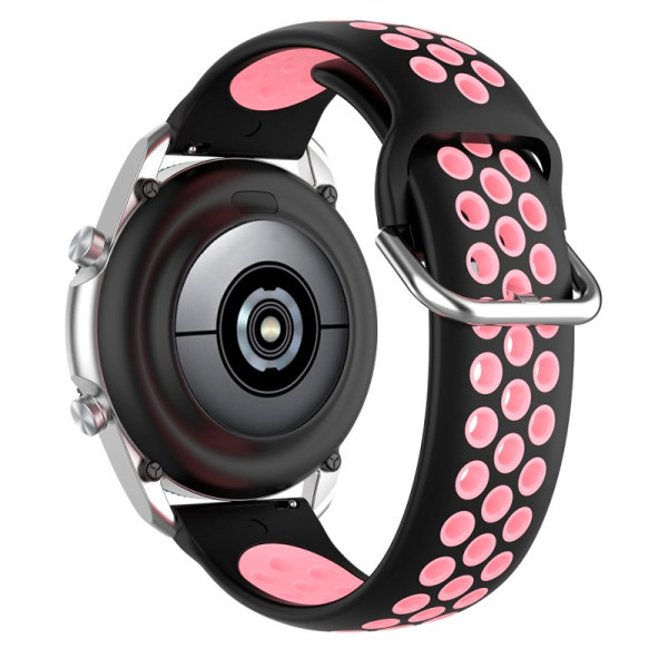 Correa Universal 20mm Amazfit Bip / GTS / Bip Lite / Huawei / Samsung / COOL Goma Negro-Rosa M 4