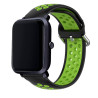 Correa Universal 20mm Amazfit Bip / GTS / Bip Lite / Huawei / Samsung / COOL Goma Negro-Verde 2
