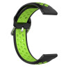 Cinta universal 20mm Amazfit Bip / GTS / Bip Lite / Huawei / Samsung / COOL Goma Negro-Verde 3