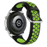 Cinta universal 20mm Amazfit Bip / GTS / Bip Lite / Huawei / Samsung / COOL Goma Negro-Verde 4