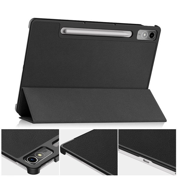 Funda COOL para Lenovo Tab P12 12.7 Pulg Giratoria Polipiel Negro M 5