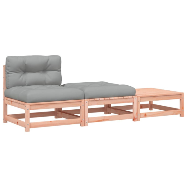 Sofá sem apoio de braços p/ jardim c/ almofadões/apoios de pés M 2