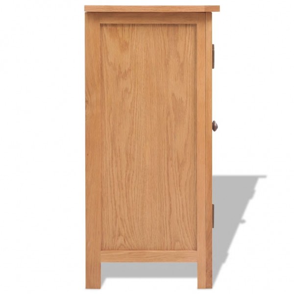 Aparador de madera maciza de roble 70x35x75 cm M 3