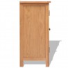 Aparador de madera maciza de roble 70x35x75 cm 3