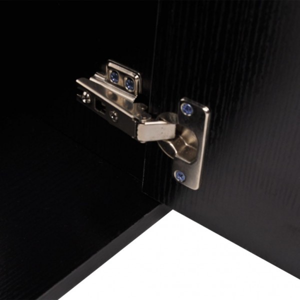 Conjunto de muebles de baño con lavabo y grifo 11 piezas negro M 5