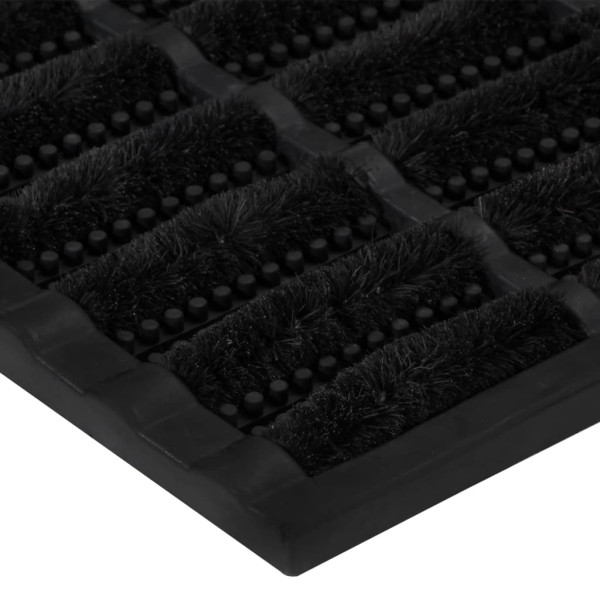 Felpudo rectangular de goma y fibra de coco 40x60 cm M 4