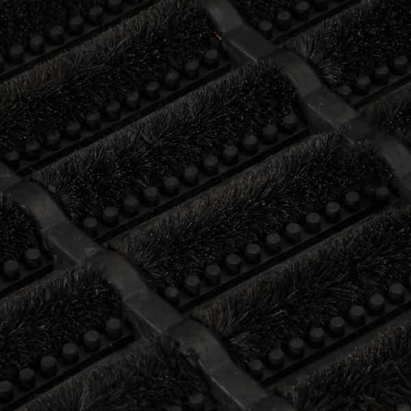 Felpudo rectangular de goma y fibra de coco 40x60 cm M 5