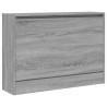 Zapatero de madera de ingeniería gris Sonoma 80x21x57 cm 4