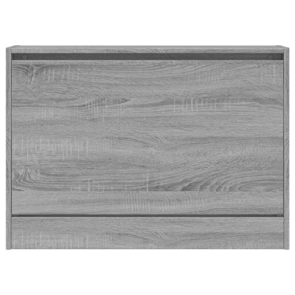 Zapatero de madera de ingeniería gris Sonoma 80x21x57 cm M 5
