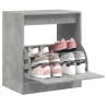 Mueble zapatero madera contrachapada gris hormigón 70x36x60 cm 1
