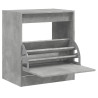 Mueble zapatero madera contrachapada gris hormigón 70x36x60 cm 2