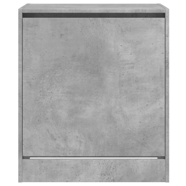 Mueble zapatero madera contrachapada gris hormigón 70x36x60 cm M 5