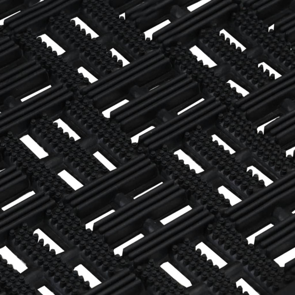 Tapete de porta retangular 45x75 cm borracha M 5