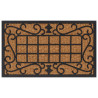 Felpudo rectangular de goma y fibra de coco 45x75 cm 1