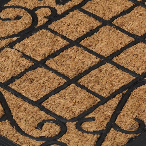 Revestimento retangular de borracha e fibra de coco 45x75 cm M 4