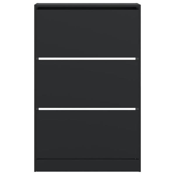 Sapateira 80x21x125.5 cm derivados de madeira preto M 5