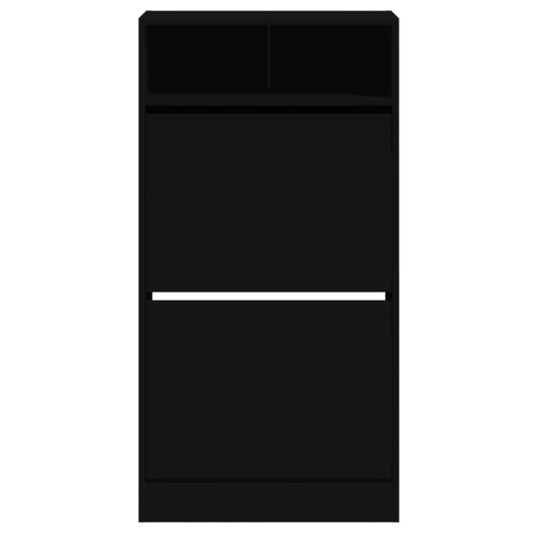 Sapateira 60x34x116 cm derivados de madeira preto M 5