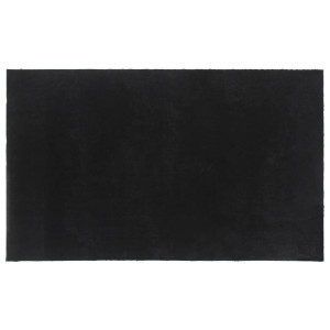 Tapete de porta 90x150 cm fibra de coco tufada preto H