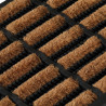 Felpudo rectangular de goma y fibra de coco 45x75 cm 5