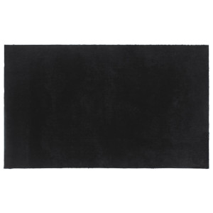 Felpudo de fibra de coco gris oscuro 90x150 cm H