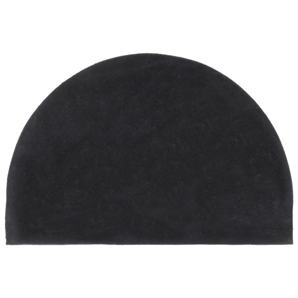 Fio semicircular de fibra de coco cinza escuro 40x60 cm M 2