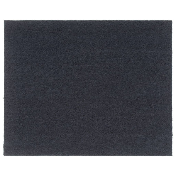 Felpudo de fibra de coco gris oscuro 80x100 cm D