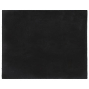 Felpudo de fibra de coco gris oscuro 80x100 cm H