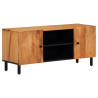 Mueble de TV madera maciza de acacia 105x33x46 cm 2