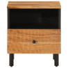 Mesa de cabeceira 40x33x46 cm madeira de acácia maciça 5