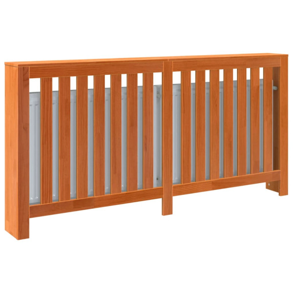 Cobertura de radiador 169x19x84 cm pinho maciço castanho cera M 4