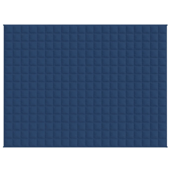 Manta pesada 11 kg 152x203 cm tecido azul M 3