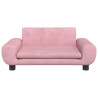 Cama para perros de terciopelo rosa 70x45x33 cm 3