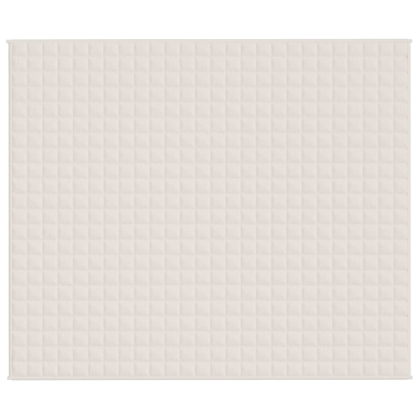 Manta pesada 11 kg 220x260 cm tecido creme-claro M 3
