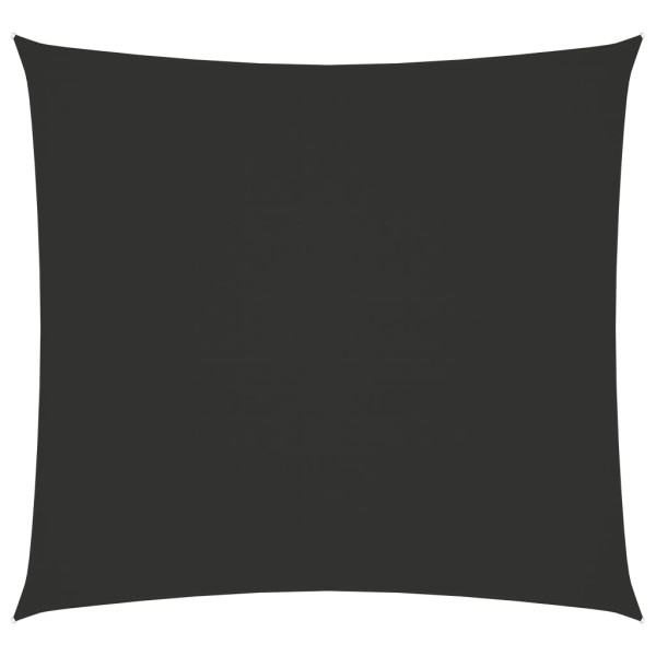 Toldo de vela cuadrado tela Oxford gris antracita 6x6 m D
