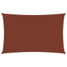 Toldo de vela rectangular tela Oxford terracota 6x8 m 1