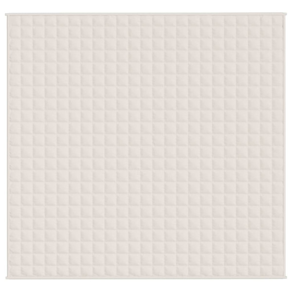 Manta pesada 11 kg 220x235 cm tecido creme-claro M 3
